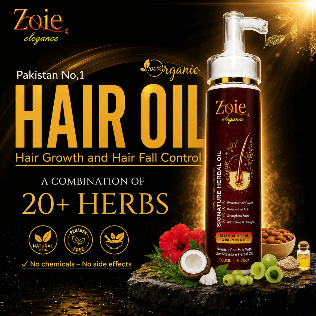Signature Herbal Oil - Zoie Elegance 100% Natural Hair Oil