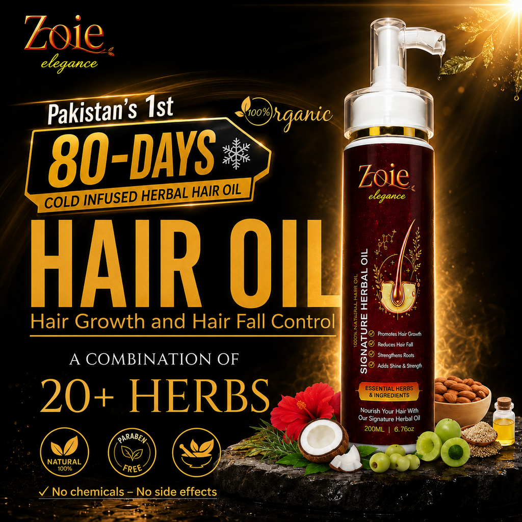 Signature Herbal Oil by Zoie Elegance | 20+ Herbs & 80-Day Cold Infusion