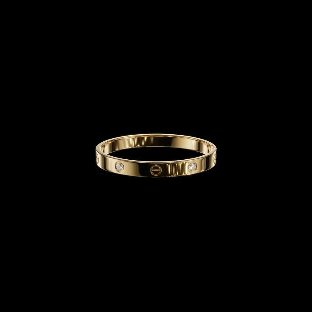 Gold Plated Crystal Bangle
