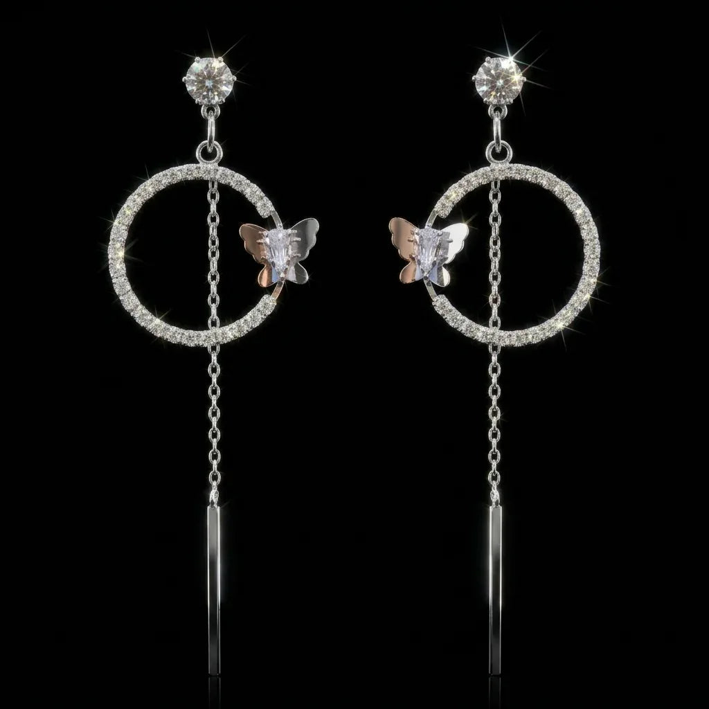 Butterfly Drop Earrings