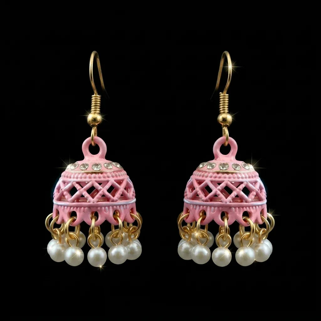 Pearl Jhumka Earrings