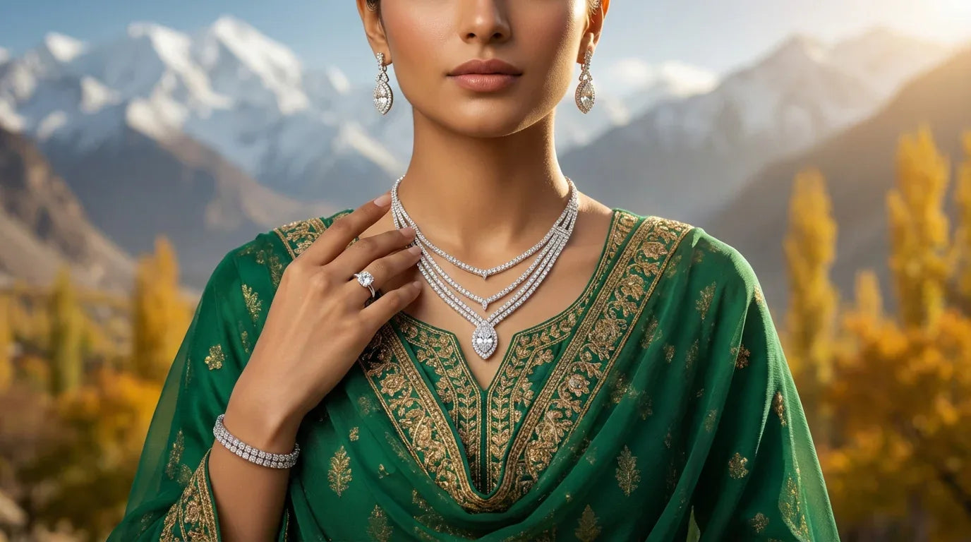 Casual Diamond Jewelry Set