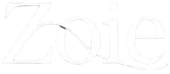 Make A logo name as Zoie In Stylish Font and luxury feels in White text colour